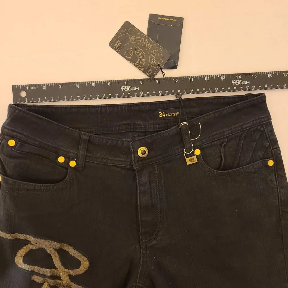 VINTAGE Akademiks Low Rise Sexy & Easy Boot Cut Jeans - 34 - Picture 6 of 9